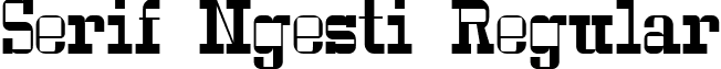 Serif Ngesti Regular font - Ngesti Serif Pont.ttf