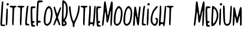 LittleFoxBytheMoonlight Medium font - Little_Fox_By_the_Moonlight.ttf