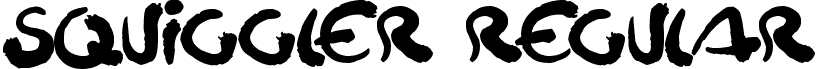 Squiggler Regular font - Squiggler.ttf