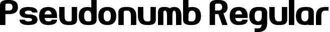 Pseudonumb Regular font - Pseudonumb.otf