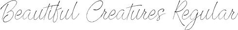 Beautiful Creatures Regular font - Beautiful Creatures.ttf