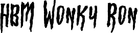 HBM Wonky Ron font - HBM_Wonky_Ron_(personal_use_only).ttf