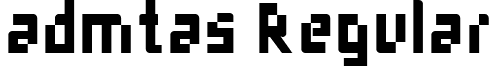 admtas Regular font - admtas.ttf