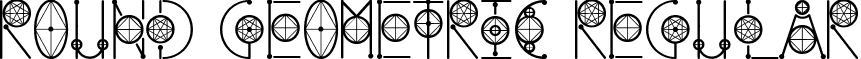 Round Geometric Regular font - Round_Geometric.ttf