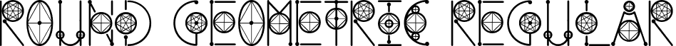 Round Geometric Regular font - Round Geometric.otf