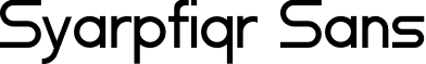 Syarpfiqr Sans font - Syarpfiqr-_Font.otf