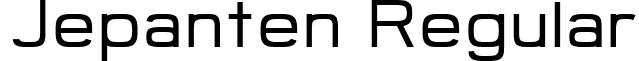 Jepanten Regular font - Jepanten.ttf