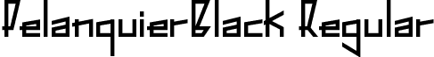 PelanquierBlack Regular font - PelanquierBlack.ttf