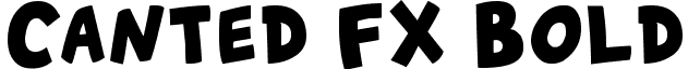 Canted FX Bold font - CantedFX_Bold.ttf