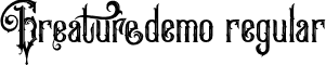 GreatureDemo Regular font - GreatureDemo.otf