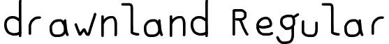drawnland Regular font - DRAWNLAND.ttf