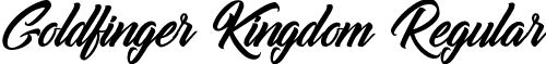 Goldfinger Kingdom Regular font - Goldfinger Kingdom.ttf