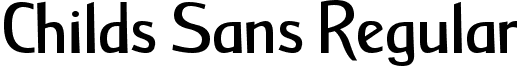 Childs Sans Regular font - ChildsSans.ttf