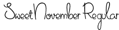 Sweet November Regular font - Sweet November.otf