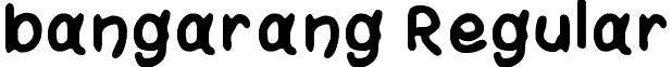 bangarang Regular font - bangarang.ttf