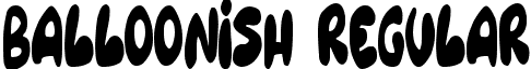 Balloonish Regular font - Balloonish.ttf