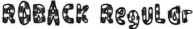 ROBACK Regular font - ROBACK.ttf