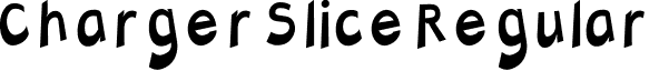 Charger Slice Regular font - ChargerSlice.otf