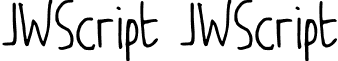 JWScript JWScript font - JW_Script.ttf