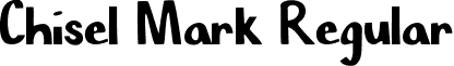 Chisel Mark Regular font - Chisel Mark.ttf