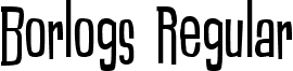 Borlogs Regular font - Borlogs.otf