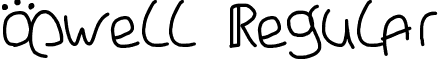 oswell Regular font - oswell.ttf