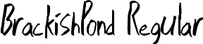 BrackishPond Regular font - BrackishPond.ttf