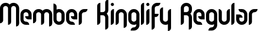 Member Kinglify Regular font - Member Kinglify.otf