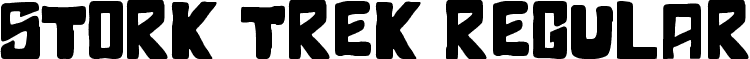 Stork Trek Regular font - Stork Trek.ttf