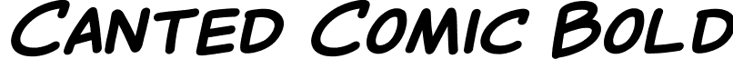 Canted Comic Bold font - CantedComic_Bold.ttf