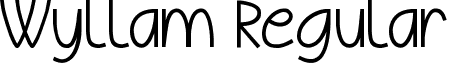 Wyllam Regular font - WyllamDemo.ttf