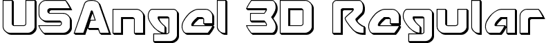 USAngel 3D Regular font - usangel3d.ttf