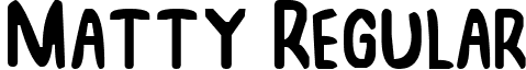 Matty Regular font - Matty.otf