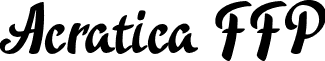 Acratica FFP font - Acratica-demo-font-FFP.otf