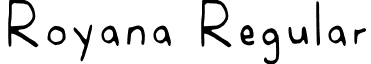 Royana Regular font - Royana-Regular.ttf