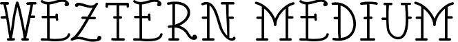 Weztern Medium font - Weztern.ttf