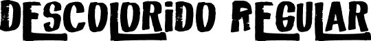 Descolorido Regular font - Descolorido.ttf