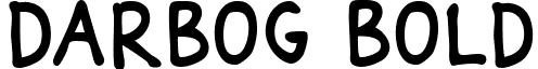 Darbog Bold font - Darbog bold.ttf