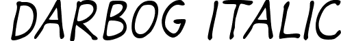 Darbog Italic font - Darbog italic.ttf