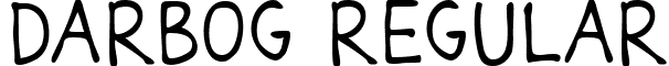 Darbog Regular font - Darbog.ttf