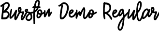 Burston Demo Regular font - Burston_Demo.ttf