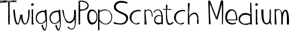 TwiggyPopScratch Medium font - TwiggyPopScratch.ttf