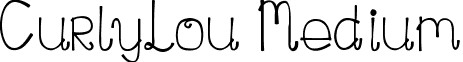 CurlyLou Medium font - CurlyLou.ttf