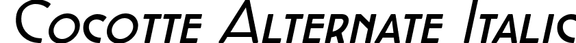 Cocotte Alternate Italic font - CocotteAlternate-Italic.ttf