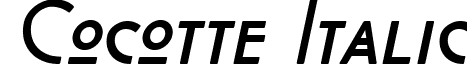 Cocotte Italic font - Cocotte-Italic.ttf