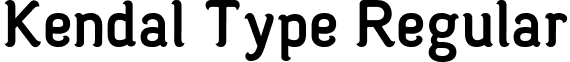 Kendal Type Regular font - Kendal_Type.ttf