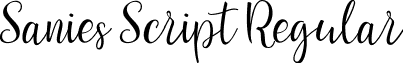 Sanies Script Regular font - Sanies_Script.ttf