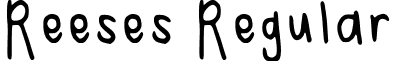 Reeses Regular font - Reeses-Regular.ttf