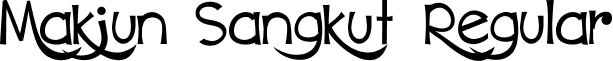 Makjun Sangkut Regular font - Makjun_Sangkut.ttf
