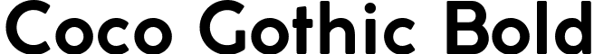 Coco Gothic Bold font - Coco-Gothic-Bold-trial.ttf